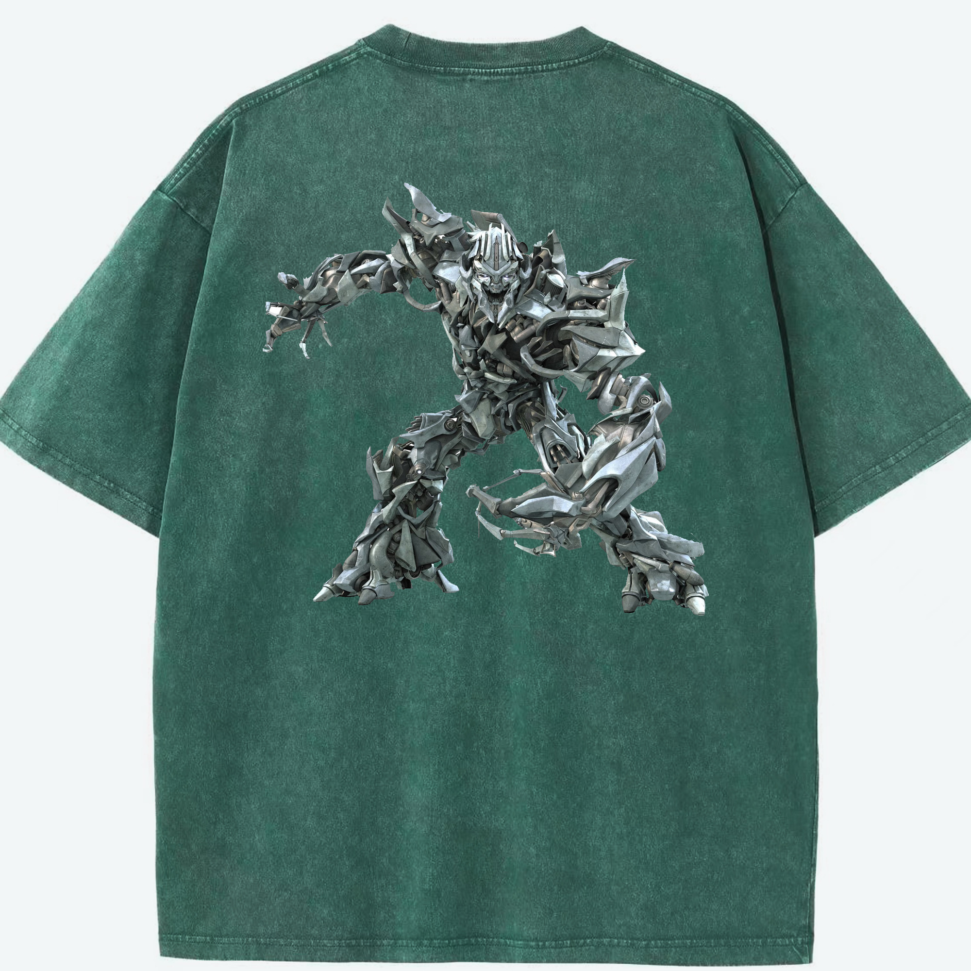 （画像用）  綿100% ヴィンテージ風 半袖Tシャツ（背面プリント）